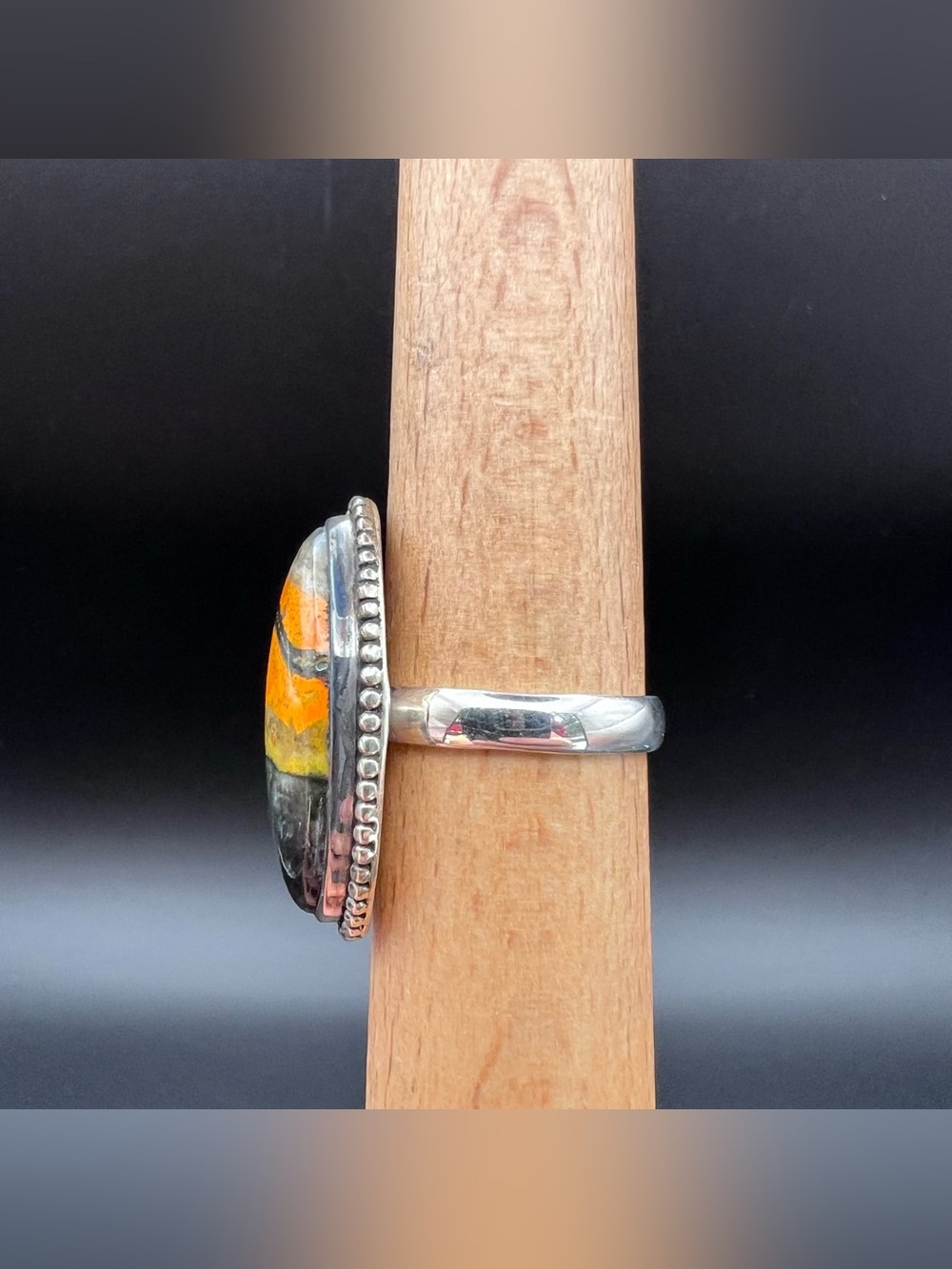 Sterling Silver Bumblebee Jasper Ring - Picture 2 of 6